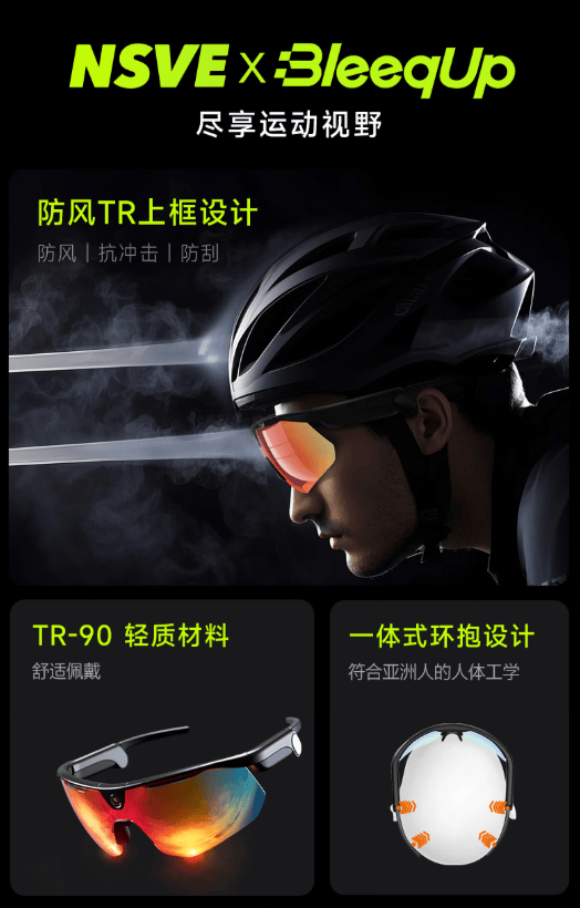 AI运动拍摄眼镜荣获2025五星奖年度创新技术奖爱游戏app手机版BleeqUp超影擎4合1(图5)